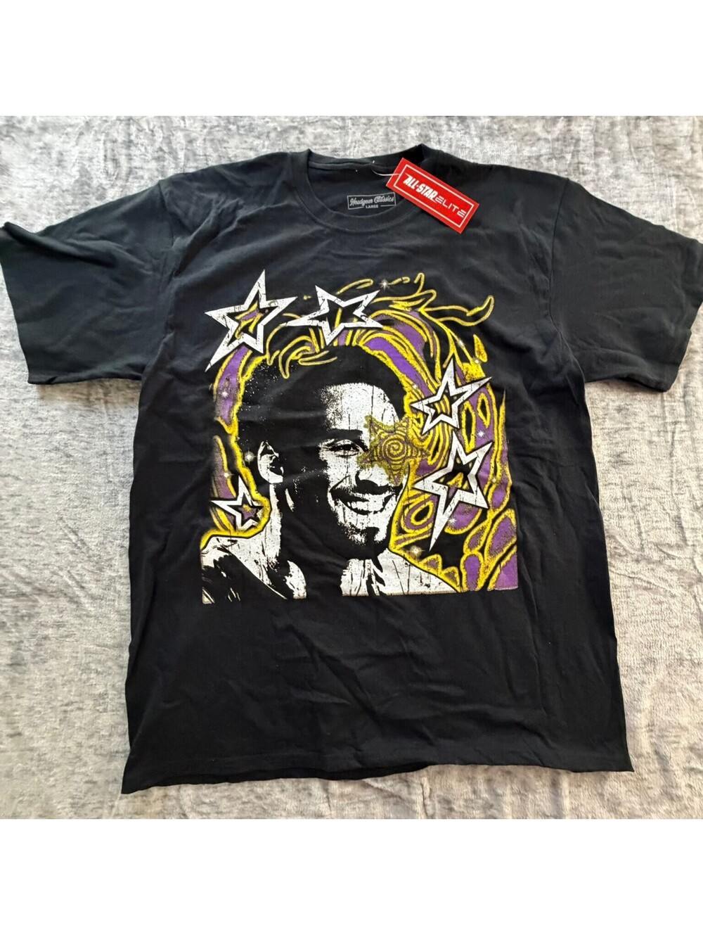 Headgear Classics Men's Black Large Graphic Print T-Shirt Kobe Bryant All-Star